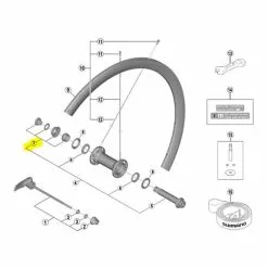 Cono Sinistro Ruota Shimano Dura-Ace R9100 F C40