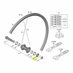 Cono Destro Ruota Shimano 105 RS170 F12 CenterLock