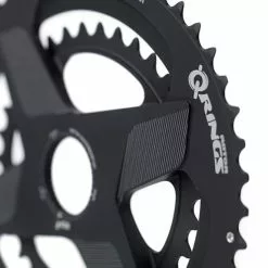 Corone Rotor Aldhu 3D+ QRings Spidering Aero Nero -Vendite Corone Bicicletta RT C01 039 08010 0 1