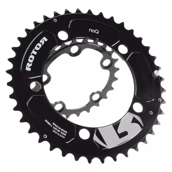Corona Rotor MTB NoQX2 BCD110/60 Con 5 Razze Esterno Nero 3 Corona Rotor MTB NoQX2 BCD110/60 Con 5 Razze Esterno Nero