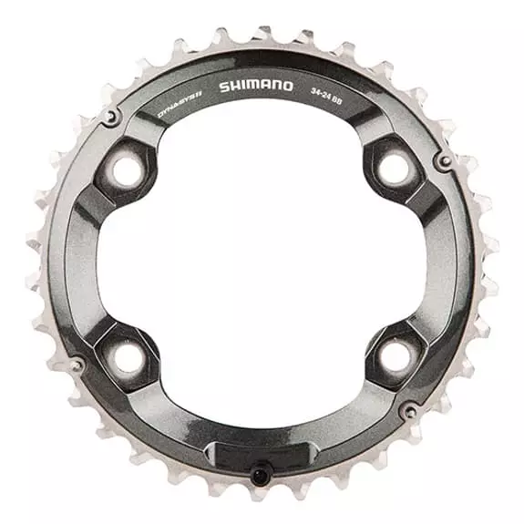 Corona Shimano 34D M8000 XT 34/24 11V Doppia 3 Corona Shimano 34D M8000 XT 34/24 11V Doppia