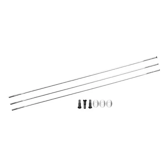 Ricambio Raggi Zipp Per Ruota 101 DS E 303 Clincher NDS 262mm Argento (3 Unità) 3 Ricambio Raggi Zipp Per Ruota 101 DS E 303 Clincher NDS 262mm Argento (3 Unità)