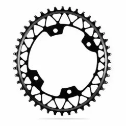 Absolute Black Corona AbsoluteBLACK Ovale 1x 110/4BCD Per Shimano 9100/8000/9000/6800 Nero