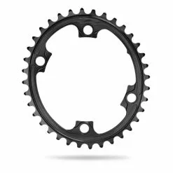 Absolute Black Corona AbsoluteBLACK Ovale 110/4 BCD 2v Per Shimano Nero