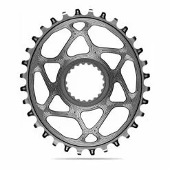 Absolute Black Corona AbsoluteBLACK Ovale Per Shimano XTR M9100 Grigio