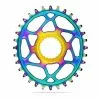 Absolute Black Corona AbsoluteBLACK Ovale Per Shimano 12V Direct Mount Blu Giallo -Vendite Corone Bicicletta abs absolshdmovr 28rb c 001