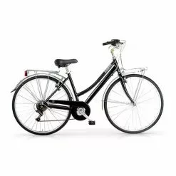 Bicicletta Urbana MBM Central 28" 6V Nero Lucido Donna