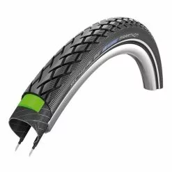 Copertone Rigido Schwalbe Marathon 27x1 1/4 GreenGuard TwinSkin Riflettente Nero