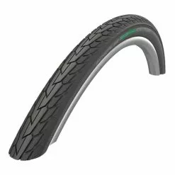Copertoncino Rigido Schwalbe Road Cruiser 26x1.75 GreenCompound K-Guard TwinSkin Riflettente Nero