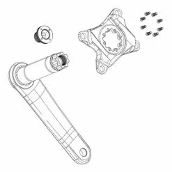 Spider SRAM Red/Force AXS 94 BCD Nero