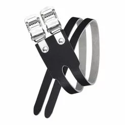 Kit Di Cinturini Wellgo W-6 In Cuoio Nero